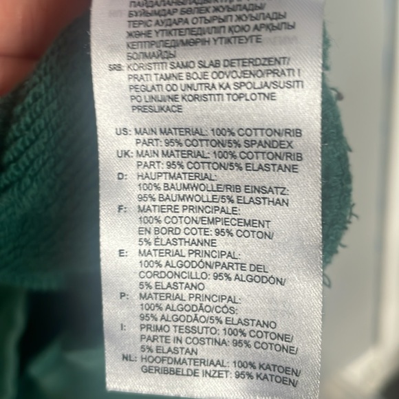 Adidas Men’s Small Forrest Green Logo trefoil Hoodie Sweatshirt street sporty - Picture 10 of 10